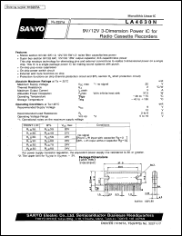 datasheet for LA4630N by SANYO Electric Co., Ltd.