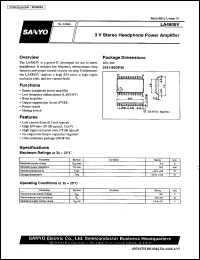 datasheet for LA4805V by SANYO Electric Co., Ltd.