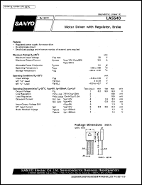 datasheet for LA5540 by SANYO Electric Co., Ltd.