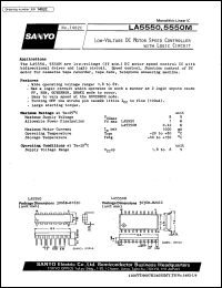 datasheet for LA5550 by SANYO Electric Co., Ltd.