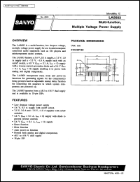 datasheet for LA5603 by SANYO Electric Co., Ltd.