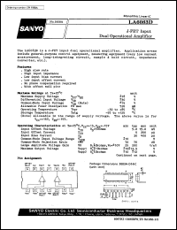 datasheet for LA6083D by SANYO Electric Co., Ltd.