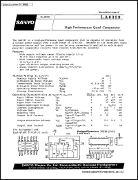 datasheet for LA6339 by SANYO Electric Co., Ltd.