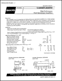 datasheet for LA6358N by SANYO Electric Co., Ltd.