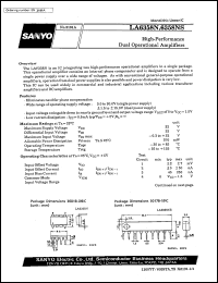 datasheet for LA6358NS by SANYO Electric Co., Ltd.