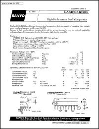 datasheet for LA6393D by SANYO Electric Co., Ltd.