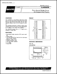 datasheet for LA6525M by SANYO Electric Co., Ltd.