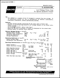 datasheet for LA6805M by SANYO Electric Co., Ltd.