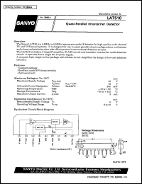 datasheet for LA7510 by SANYO Electric Co., Ltd.