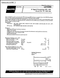 datasheet for LA7530N by SANYO Electric Co., Ltd.