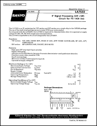 datasheet for LA7533 by SANYO Electric Co., Ltd.