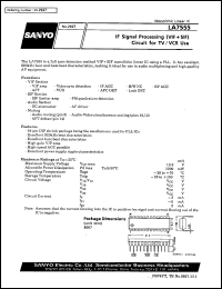 datasheet for LA7555 by SANYO Electric Co., Ltd.