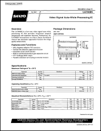 datasheet for LA7668N by SANYO Electric Co., Ltd.