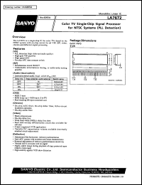 datasheet for LA7672 by SANYO Electric Co., Ltd.