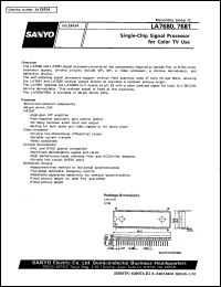 datasheet for LA7681 by SANYO Electric Co., Ltd.