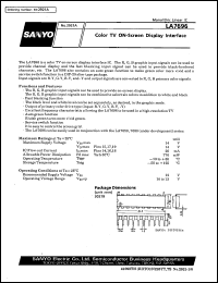 datasheet for LA7696 by SANYO Electric Co., Ltd.