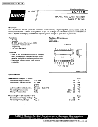 datasheet for LA7710 by SANYO Electric Co., Ltd.