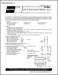 datasheet for LA7800 by SANYO Electric Co., Ltd.