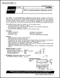 datasheet for LA7806 by SANYO Electric Co., Ltd.