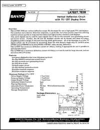 datasheet for LA7838 by SANYO Electric Co., Ltd.