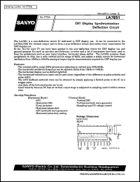 datasheet for LA7851 by SANYO Electric Co., Ltd.