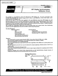 datasheet for LA7853 by SANYO Electric Co., Ltd.
