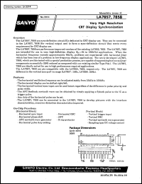 datasheet for LA7857 by SANYO Electric Co., Ltd.