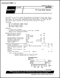 datasheet for LA7910 by SANYO Electric Co., Ltd.