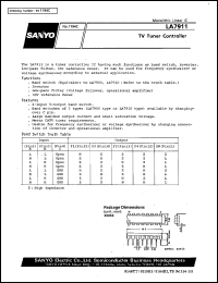 datasheet for LA7911 by SANYO Electric Co., Ltd.