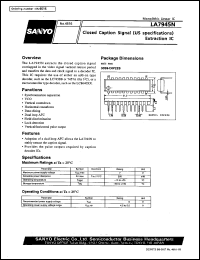 datasheet for LA7945N by SANYO Electric Co., Ltd.