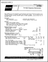 datasheet for LA7950 by SANYO Electric Co., Ltd.