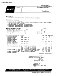 datasheet for LA8500 by SANYO Electric Co., Ltd.