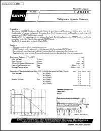 datasheet for LA8510 by SANYO Electric Co., Ltd.