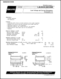 datasheet for LA8630M by SANYO Electric Co., Ltd.