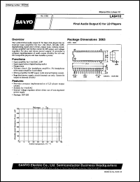 datasheet for LA9410 by SANYO Electric Co., Ltd.