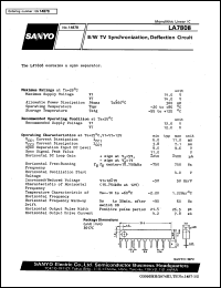 datasheet for LA7808 by SANYO Electric Co., Ltd.