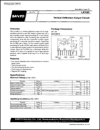 datasheet for LA7845 by SANYO Electric Co., Ltd.