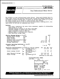 datasheet for LB1649 by SANYO Electric Co., Ltd.