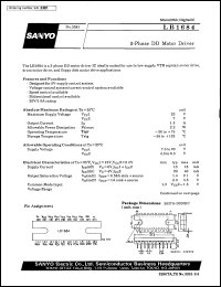 datasheet for LB1684 by SANYO Electric Co., Ltd.