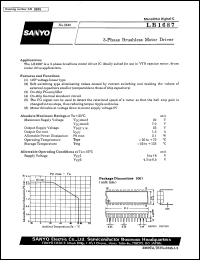 datasheet for LB1687 by SANYO Electric Co., Ltd.