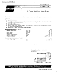 datasheet for LB1687M by SANYO Electric Co., Ltd.