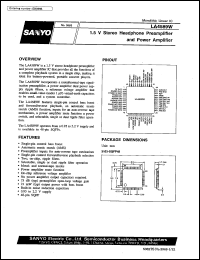 datasheet for LA4589W by SANYO Electric Co., Ltd.