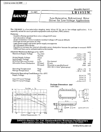 datasheet for LB1833M by SANYO Electric Co., Ltd.