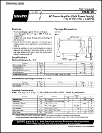 datasheet for STK4044XI by SANYO Electric Co., Ltd.