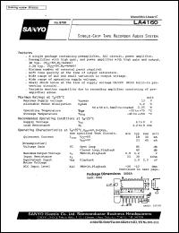 datasheet for LA4160 by SANYO Electric Co., Ltd.