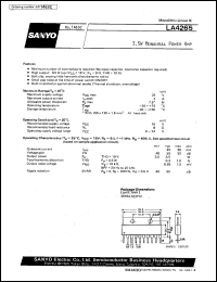 datasheet for LA4265 by SANYO Electric Co., Ltd.