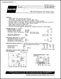 datasheet for LA4270 by SANYO Electric Co., Ltd.