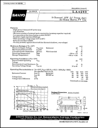 datasheet for LA4280 by SANYO Electric Co., Ltd.