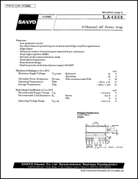 datasheet for LA4558 by SANYO Electric Co., Ltd.