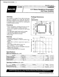 datasheet for LA4590W by SANYO Electric Co., Ltd.